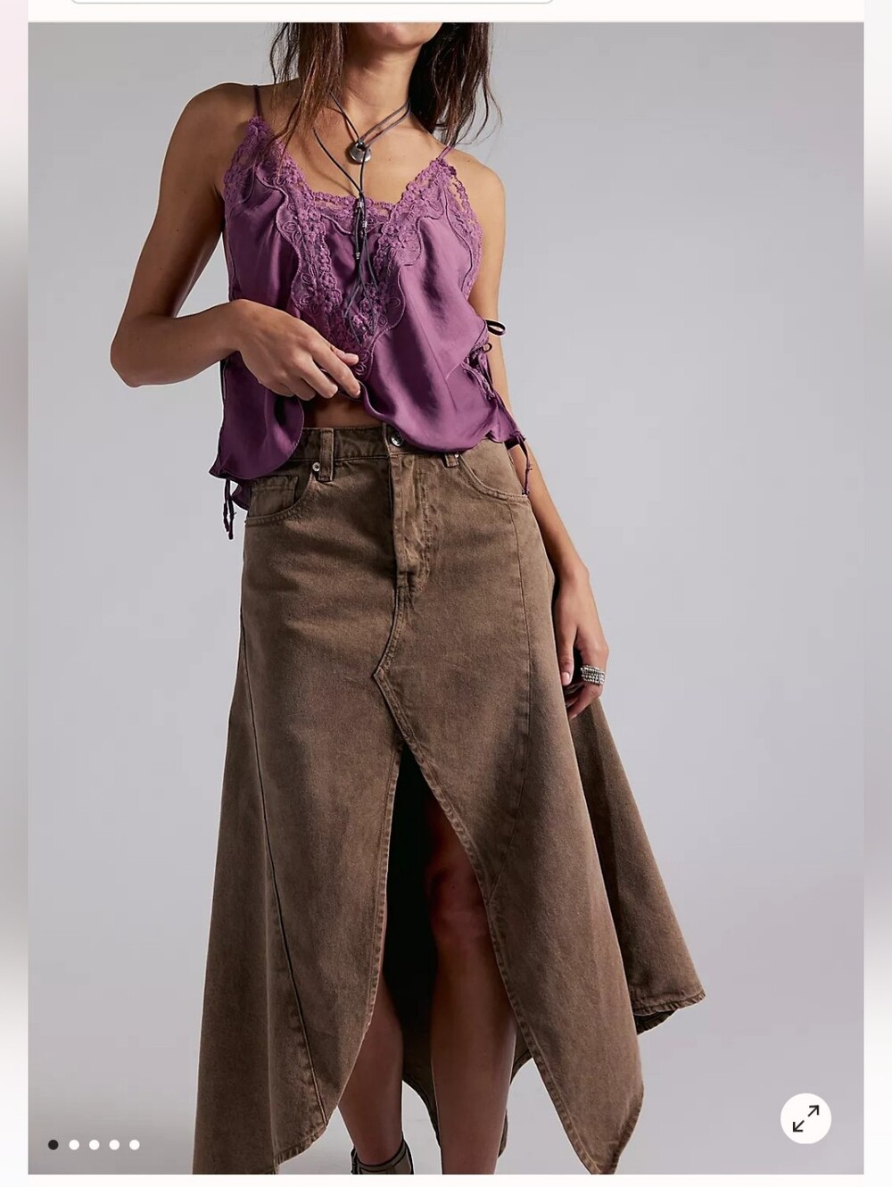 NWT Free People We The Free Aquarius Maxi Skirt Msrp $178 - Picture 2 of 5